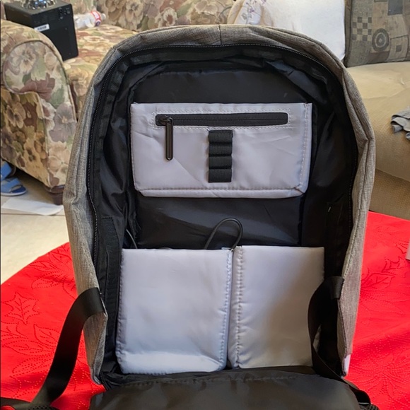 Bobby Compact Anti-Theft backpack, Pastel Blue - Picture 3 of 4